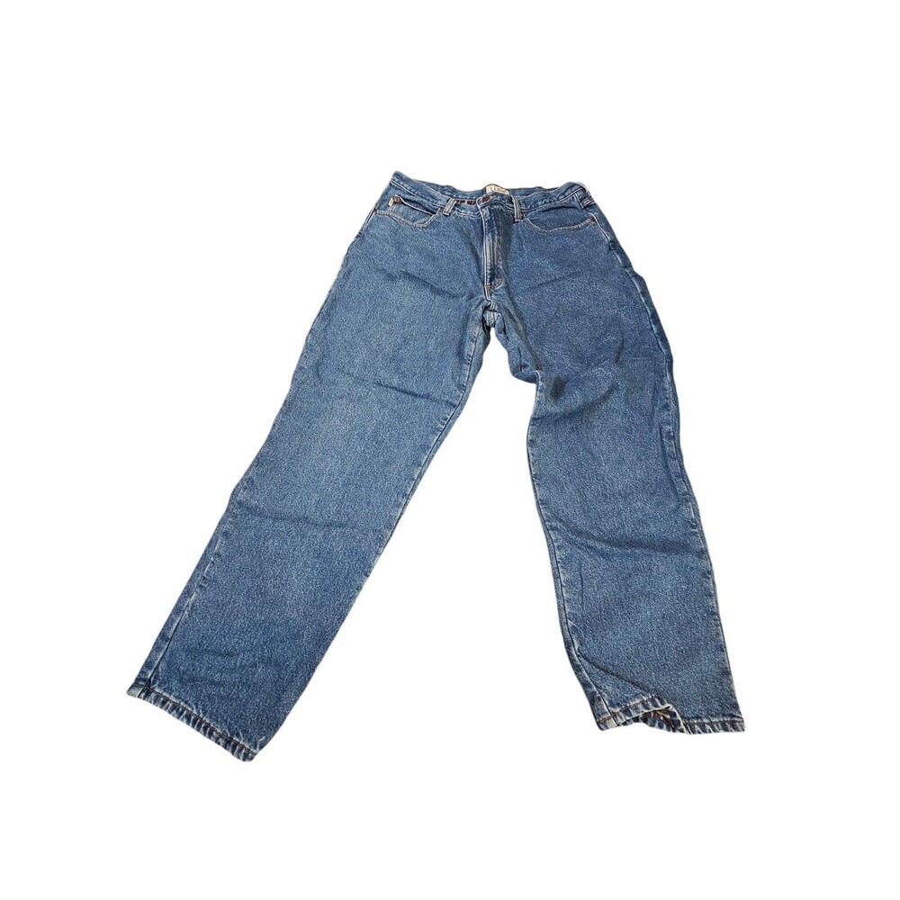 LL Bean Jeans Adult 38x32 Flannel Lined Classic Fit Straight Mens
